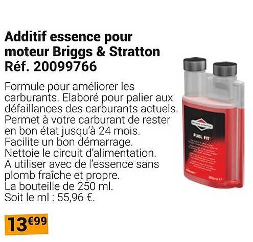 Additif essence pour moteur Briggs & Stratton Réf. 20099766