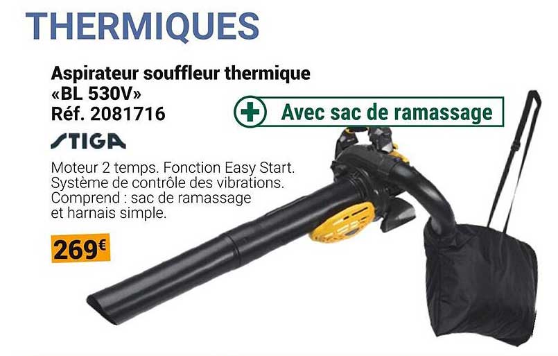 Aspirateur souffleur thermique «BL 530V»