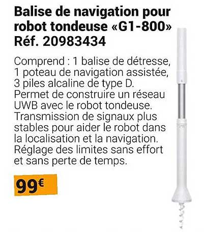 Balise de navigation pour robot tondeuse «G1-800»