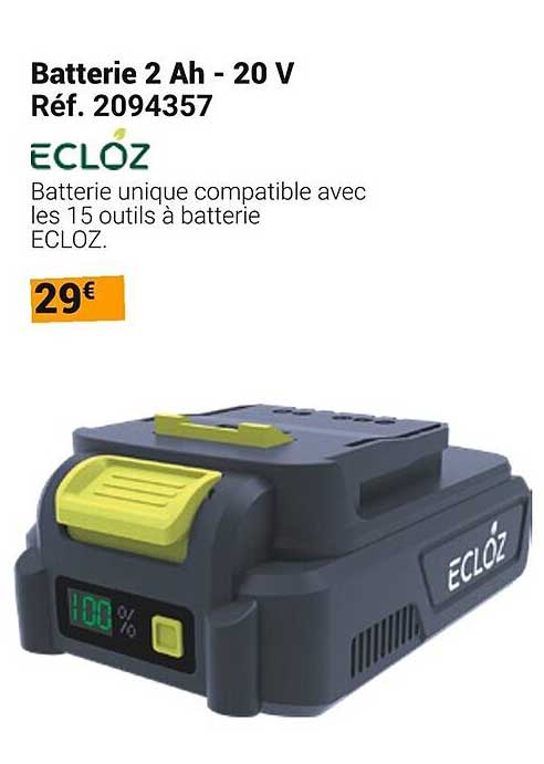 Batterie 2 Ah - 20 V
