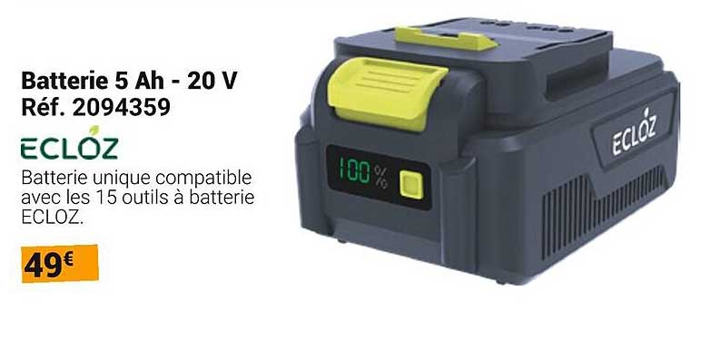 Batterie 5 Ah - 20 V