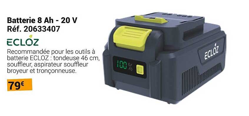 Batterie 8 Ah - 20 V