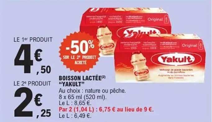 BOISSON LACTÉE "YAKULT"
