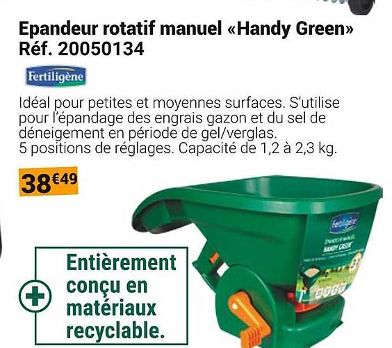 Epandeur rotatif manuel « Handy Green »