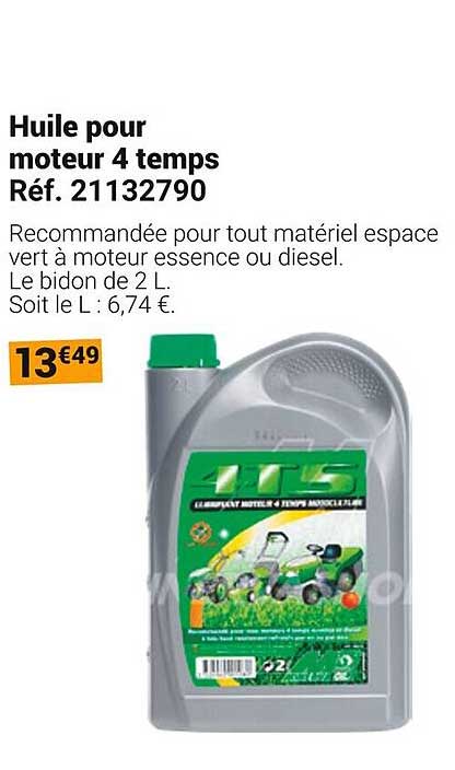 Huile pour moteur 4 temps