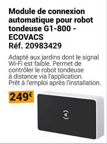 Module de connexion automatique pour robot tondeuse G1-800 - ECOVACS