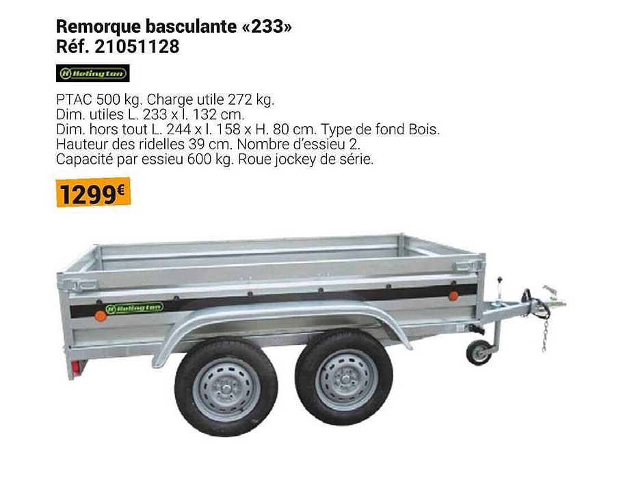 Remorque basculante «233»