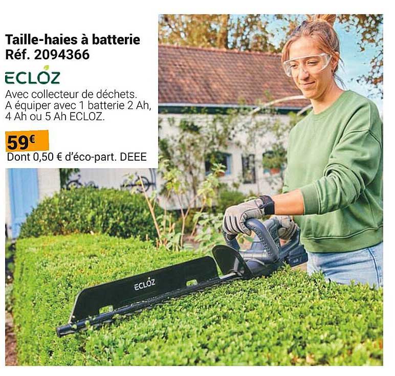 Taille-haies à batterie ECLÓZ