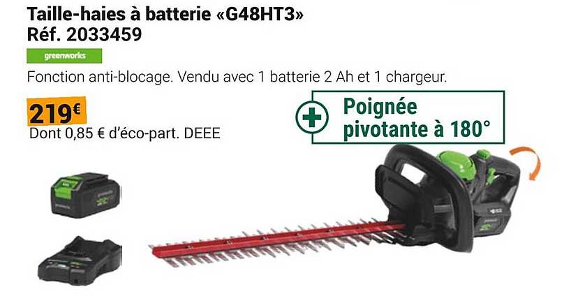 Taille-haies à batterie «G48HT3»