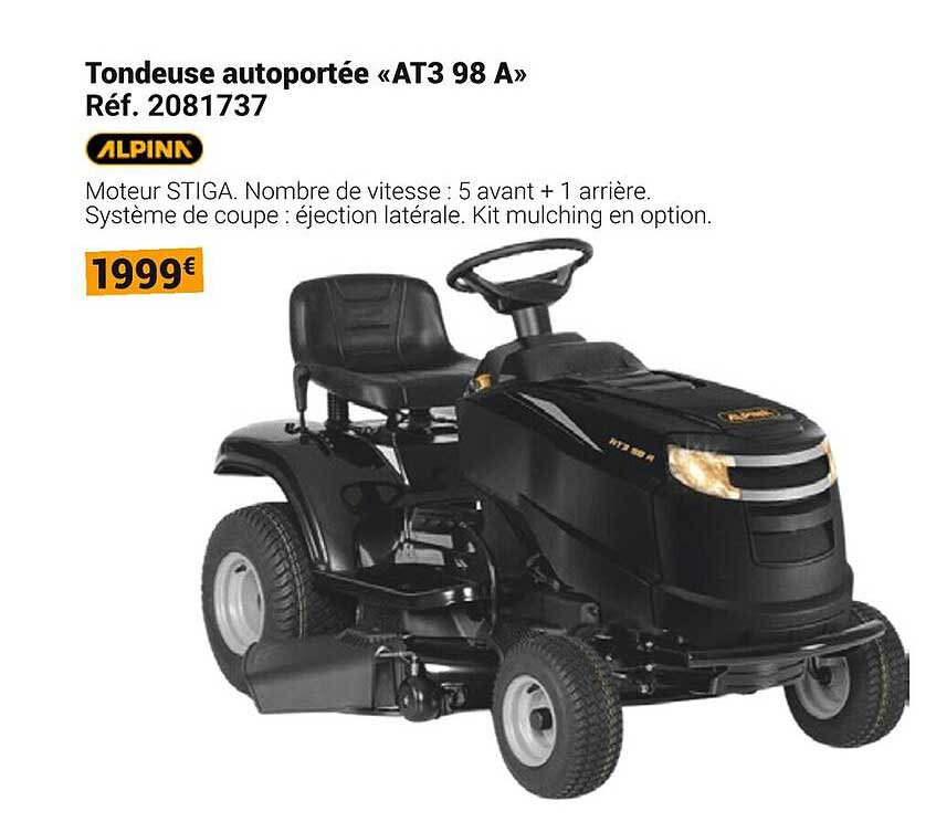 Tondeuse autoportée « AT3 98 A »