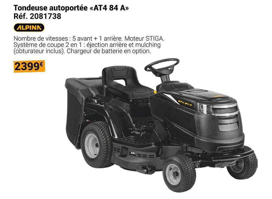 Tondeuse autoportée «AT4 84 A»