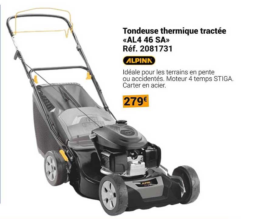 Tondeuse thermique tractée «AL4 46 SA»