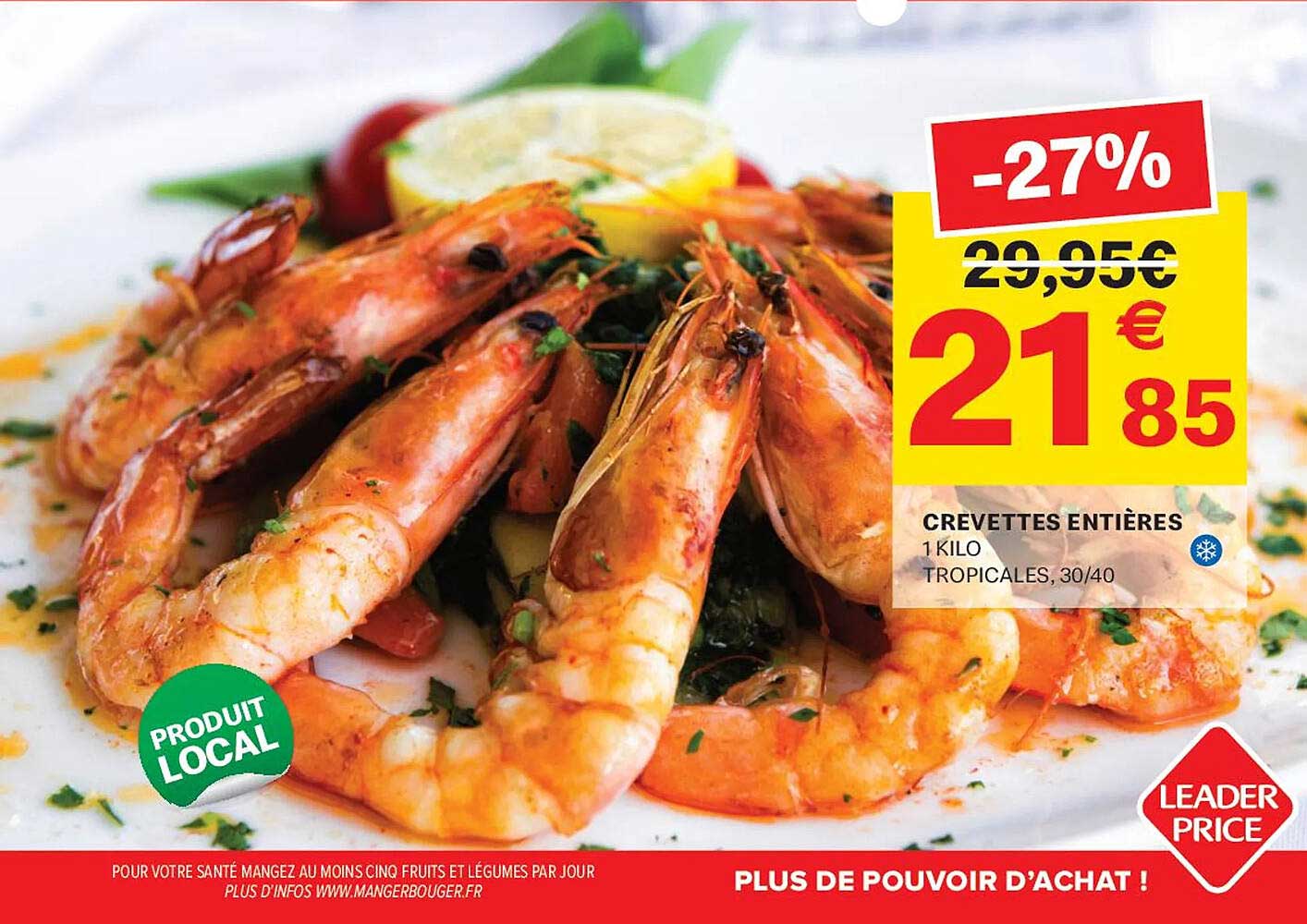 CREVETTES ENTIÈRES