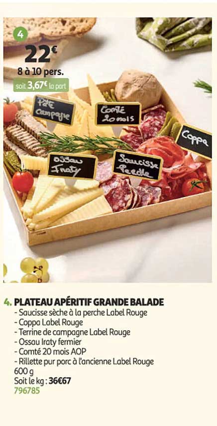 PLATEAU APÉRITIF GRANDE BALADE