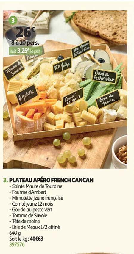 PLATEAU APÉRO FRENCH CANCAN