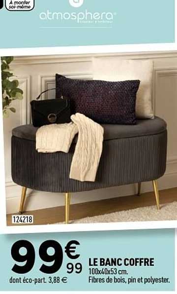 Banc Coffre De Rangement Centrakor