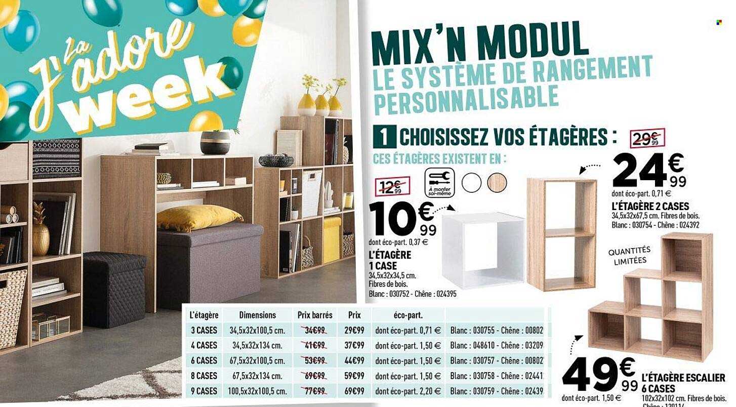 MIX'N MODUL LE SYSTÈME DE RANGEMENT PERSONNALISABLE