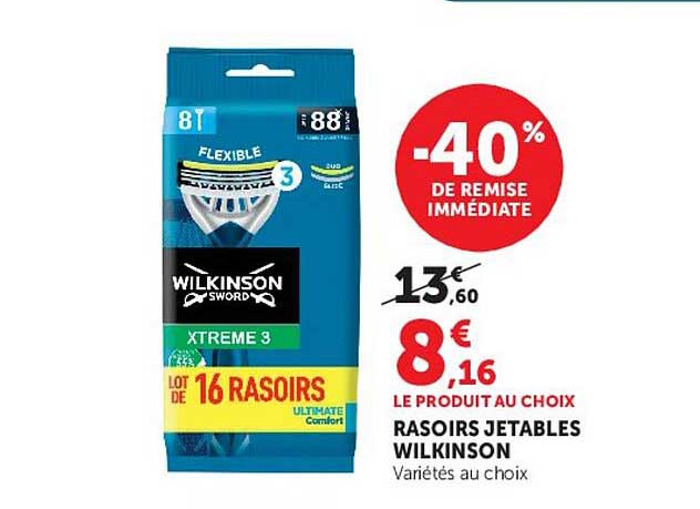 RASOIRS JETABLES WILKINSON