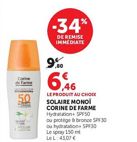 SOLAIRES MONOÏ CORINE DE FARME