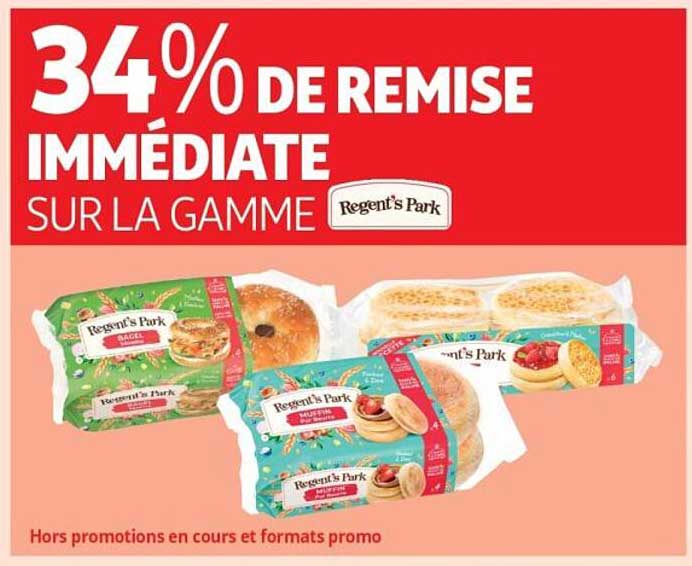 34% DE REMISE IMMÉDIATE SUR LA GAMME Regent's Park