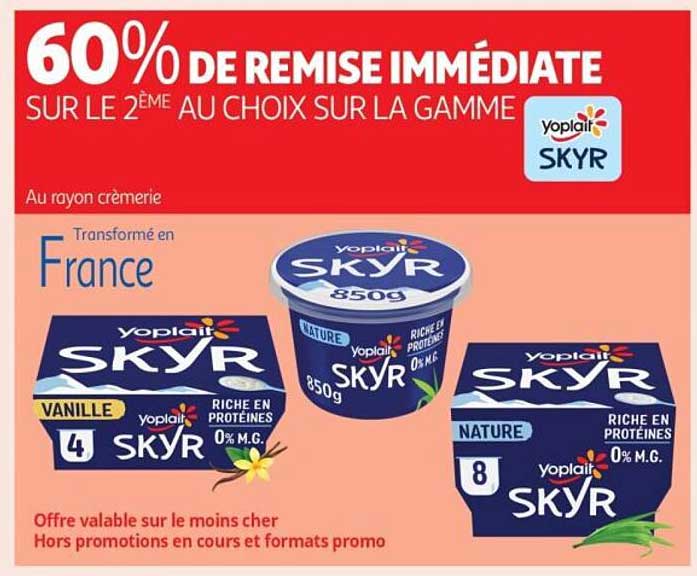 60% DE REMISE IMMÉDIATE SUR LE 2ÈME AU CHOIX SUR LA GAMME