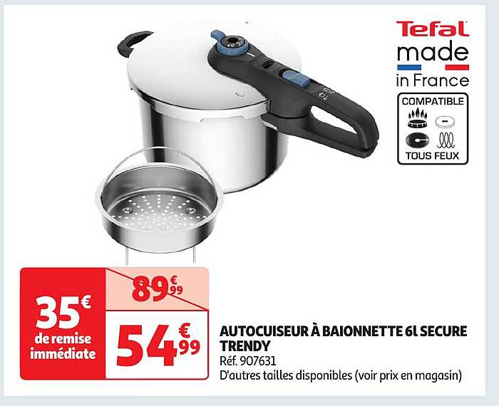 AUTOCUISEUR À BAIONNETTE 6L SECURE TRENDY