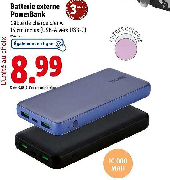 Batterie externe PowerBank
