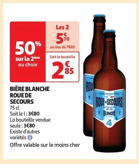 BIÈRE BLANCHE ROUE DE SECOURS