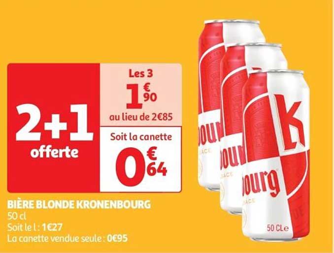 Bière Blonde Kronenbourg 50 cl