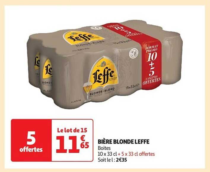 BIÈRE BLONDE LEFFE