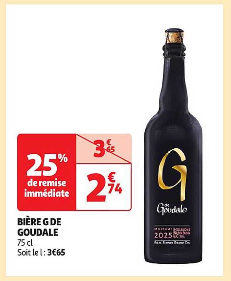 BIÈRE G DE GOUDALE