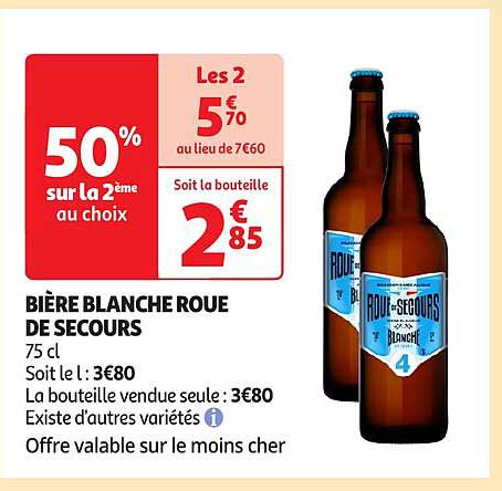 BIRÈRE BLANCHE ROUTE DE SECOURS