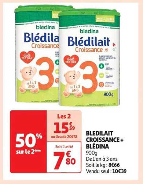 BLEDILAIT CROISSANCE + BLÉDINA