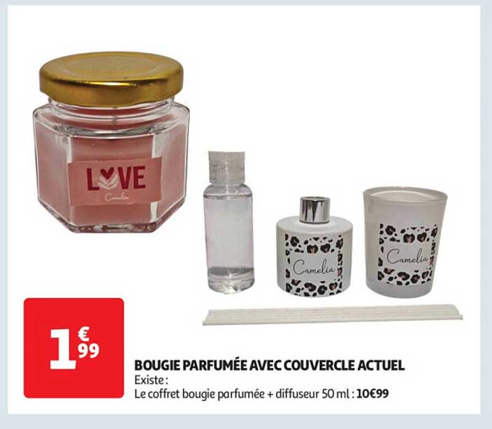 BOUGIE PARFUMÉE AVEC COUVERCLE ACTUEL