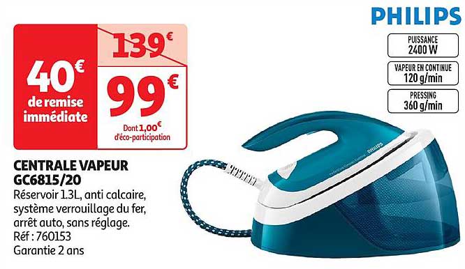 CENTRALE VAPEUR GC6815/20