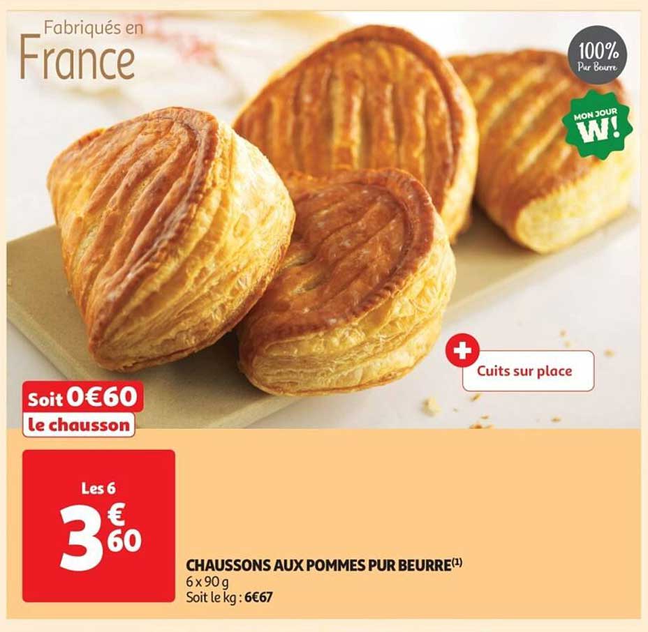 CHAUSSONS AUX POMMES PUR BEURRE