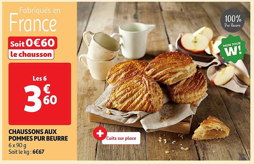 CHAUSSONS AUX POMMES PUR BEURRE