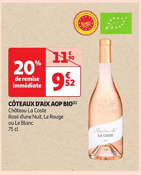 COTEAUX D'AIX AOP BIO