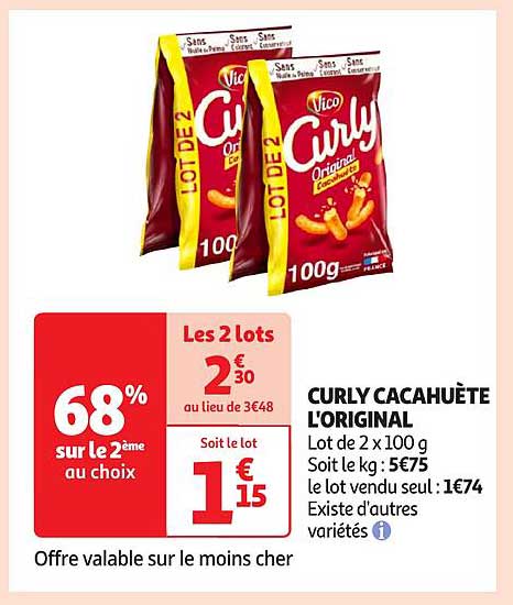 CURLY CACAHUÈTE L'ORIGINAL