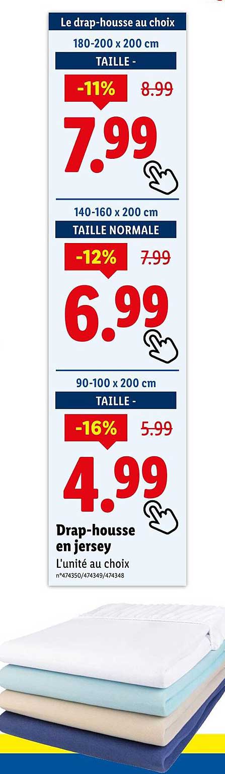 Drap-housse en jersey