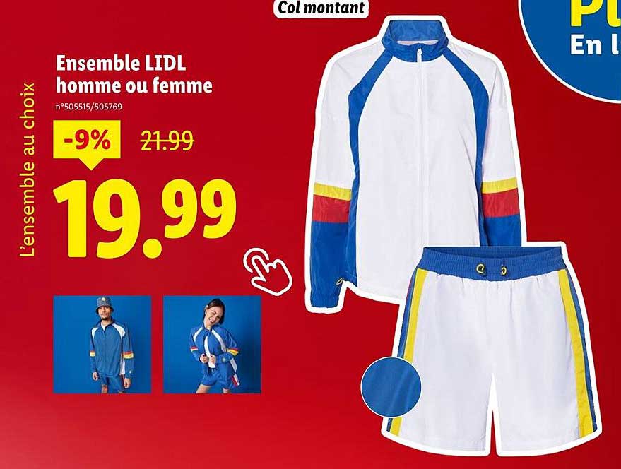 Ensemble LIDL homme ou femme