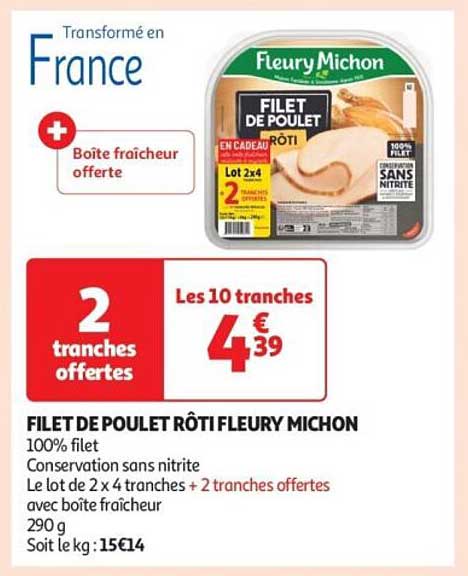 FILET DE POULET RÔTI FLEURY MICHON
