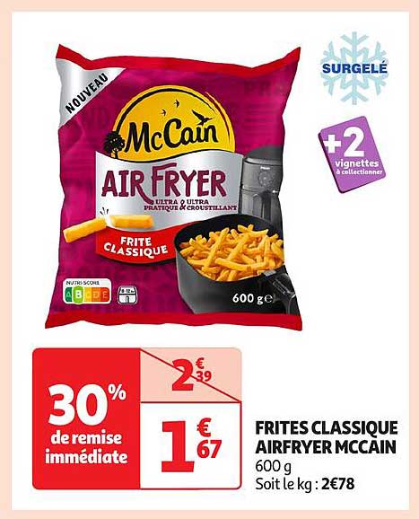 FRITES CLASSIQUE AIRFRYER MCCAIN