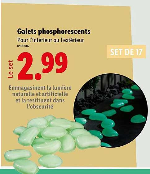 Galets phosphorescents