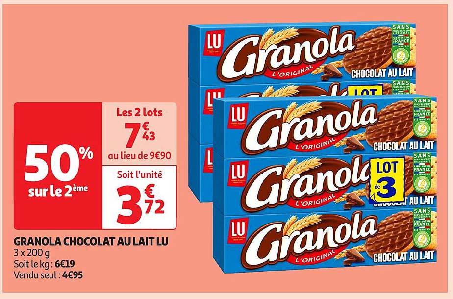 GRANOLA CHOCOLAT AU LAIT LU