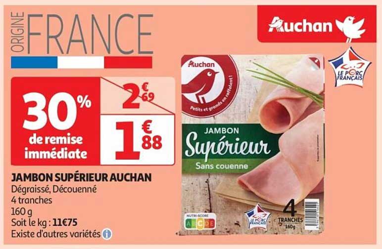 JAMBON SUPÉRIEUR AUCHAN