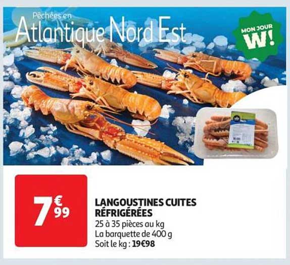 LANGOUSTINES CUITES RÉFRIGÉRÉES