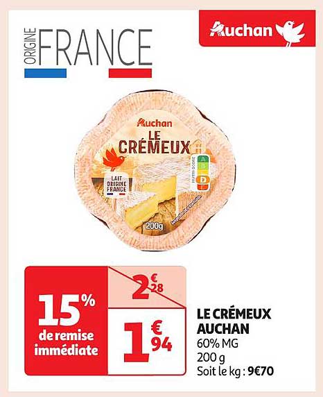 LE CRÉMEUX AUCHAN