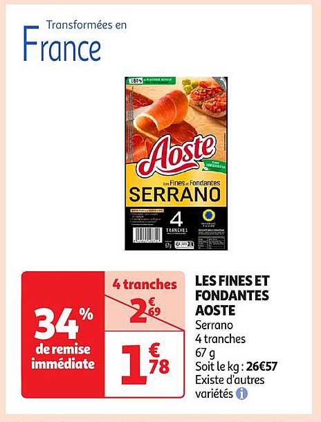 LES FINES ET FONDANTES AOSTE