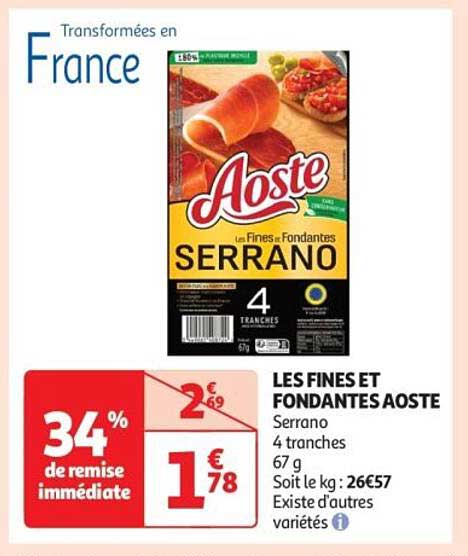 LES FINES ET FONDANTES AOSTE